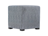 Casale Blue Fabric Ottoman - Ornate Home