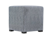 Casale Blue Fabric Ottoman - Ornate Home