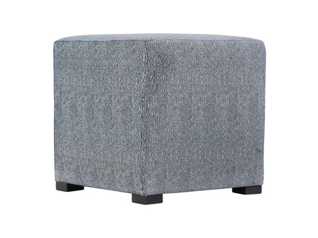 Casale Blue Fabric Ottoman - Ornate Home
