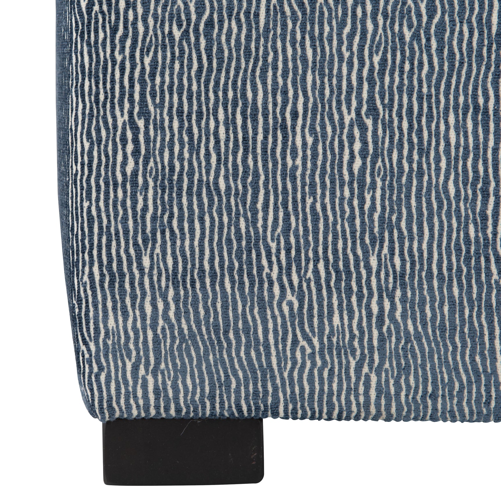 Casale Blue Fabric Ottoman - Ornate Home