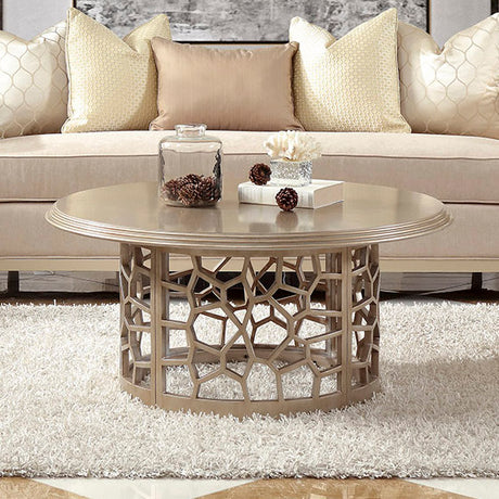 Cascade Champagne 3pc Coffee Table Set  / HD-8913CHAM - Ornate Home