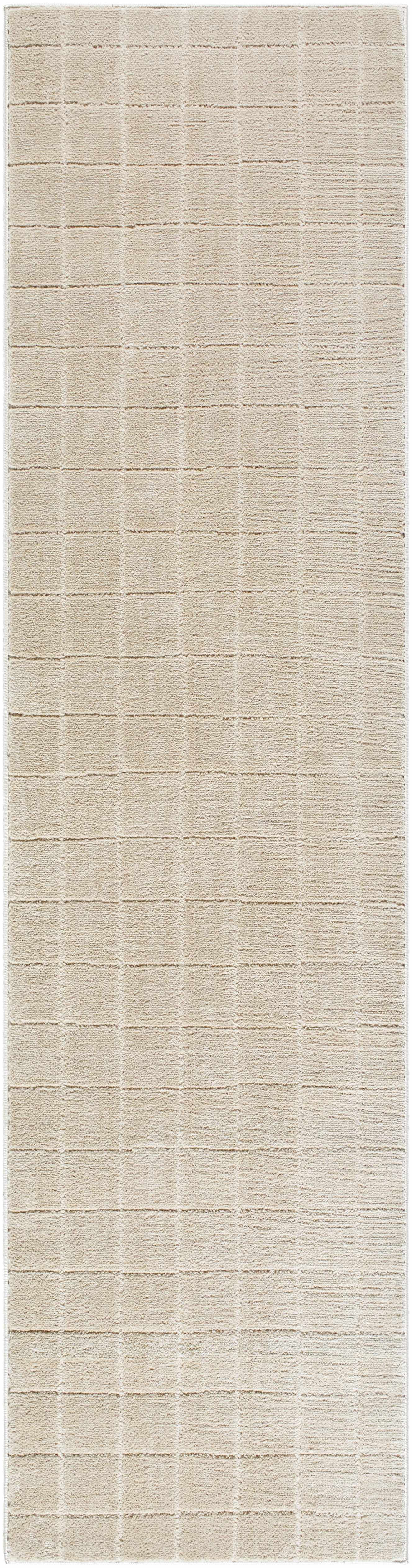 Cascade Checkered Beige Area Rug - Ornate Home