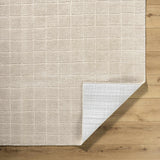 Cascade Checkered Beige Area Rug - Ornate Home