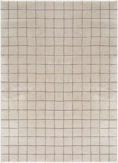 Cascade Checkered Ivory Area Rug - Ornate Home