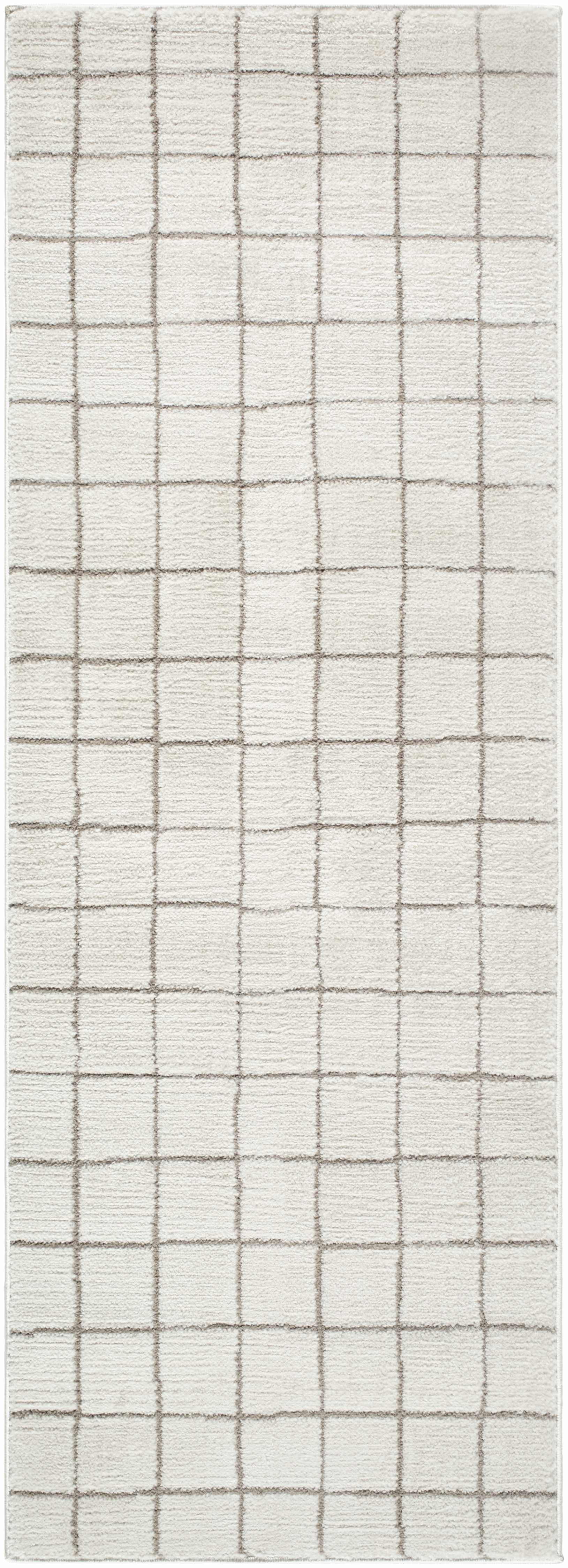 Cascade Checkered Ivory Area Rug - Ornate Home