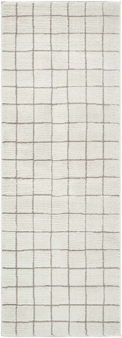 Cascade Checkered Ivory Area Rug - Ornate Home