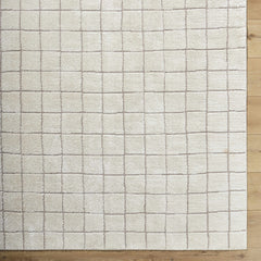 Cascade Checkered Ivory Area Rug - Ornate Home