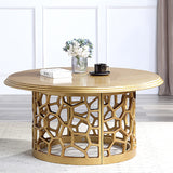 Cascade Gold Coffee Table / HD-CT8913-GOLD - Ornate Home