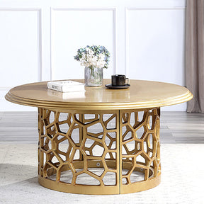 Cascade Gold Coffee Table / HD-CT8913-GOLD - Ornate Home