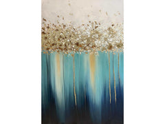 Cascade Hand Painted Textured Large Canvas Wall Art - Ornate Home