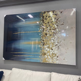 Cascade Hand Painted Textured Large Canvas Wall Art - Ornate Home