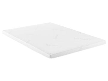 Cascade White 3" Eastern King Cool Memory Foam Mattress Topper - Ornate Home