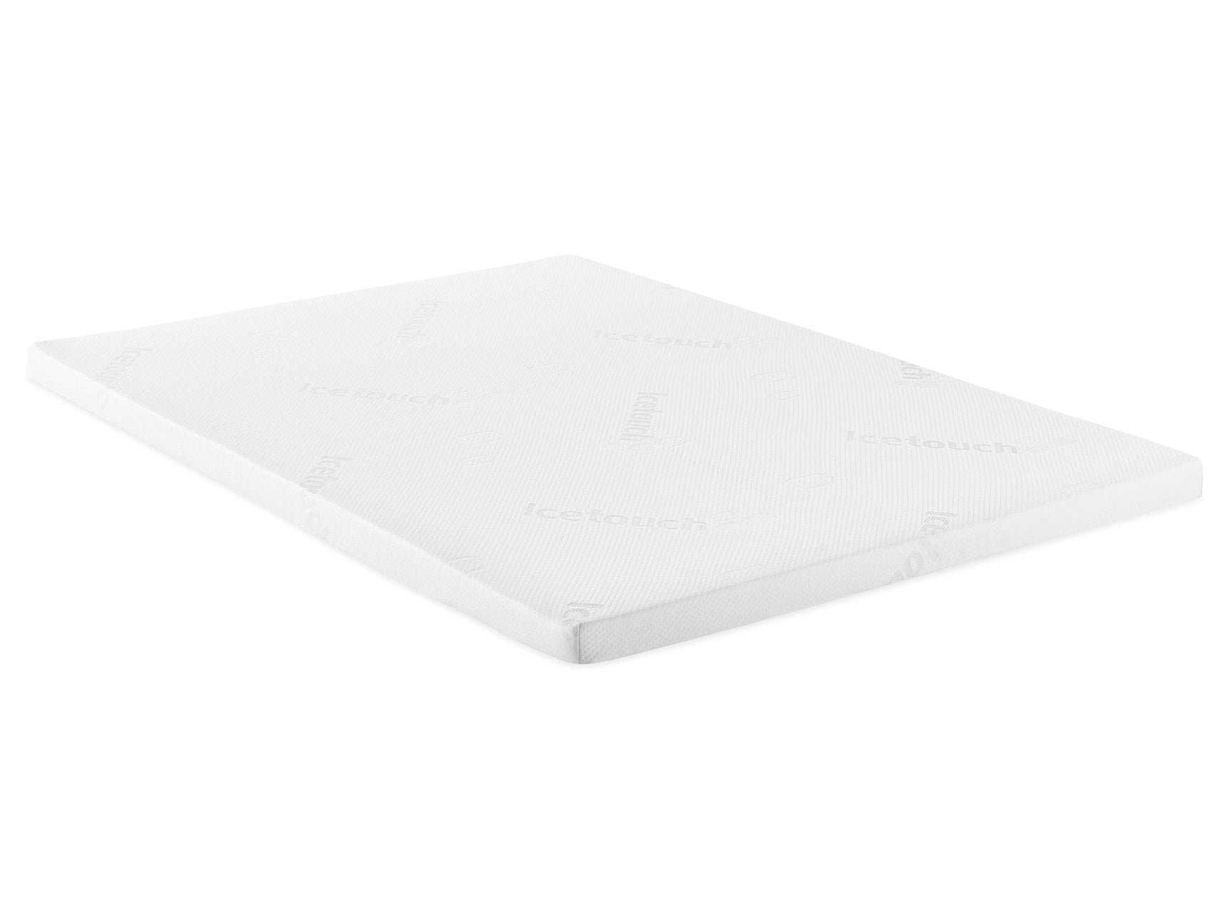 Cascade White 3" Twin Cool Memory Foam Mattress Topper - Ornate Home