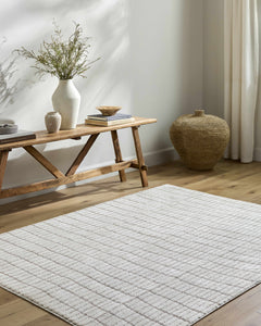 Cascade White Area Rug - Ornate Home