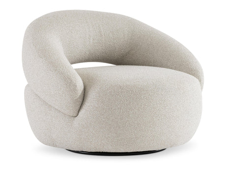 Cascais Beige/Tan Outdoor Swivel Chair - Ornate Home