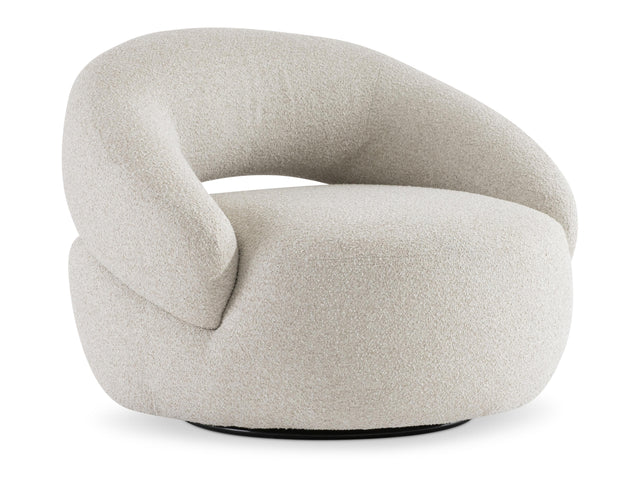 Cascais Beige/Tan Outdoor Swivel Chair - Ornate Home