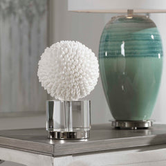 Cascara White Sculpture - Ornate Home