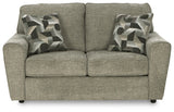 Cascilla Pewter Loveseat - Ornate Home