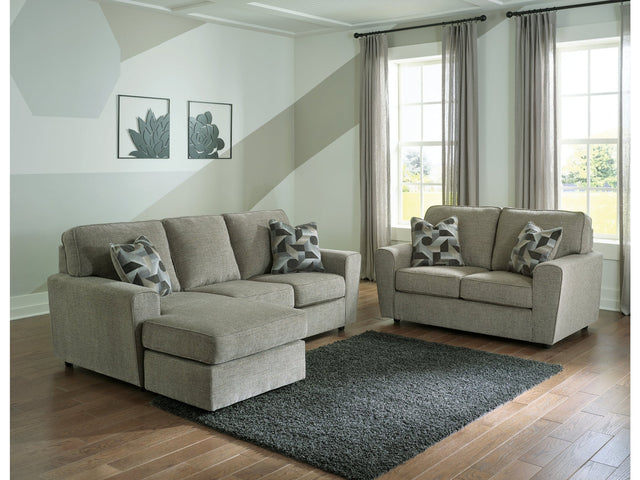 Cascilla Pewter Sofa Chaise and Loveseat - Ornate Home
