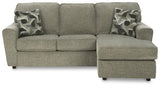 Cascilla Pewter Sofa Chaise and Loveseat - Ornate Home