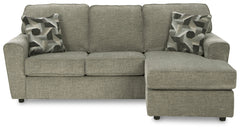 Cascilla Pewter Sofa Chaise and Loveseat - Ornate Home