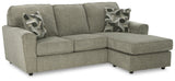 Cascilla Pewter Sofa Chaise and Loveseat - Ornate Home
