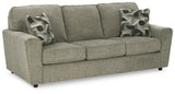 Cascilla Pewter Sofa, Loveseat, Chair and Ottoman - Ornate Home