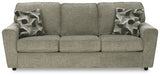 Cascilla Pewter Sofa, Loveseat, Chair and Ottoman - Ornate Home