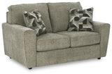 Cascilla Pewter Sofa, Loveseat, Chair and Ottoman - Ornate Home