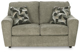 Cascilla Pewter Sofa, Loveseat, Chair and Ottoman - Ornate Home