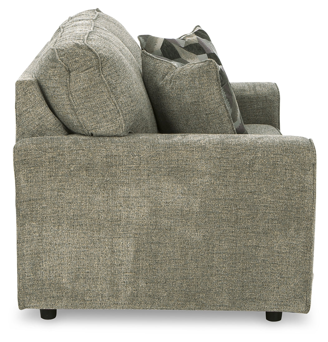 Cascilla Pewter Sofa, Loveseat, Chair and Ottoman - Ornate Home