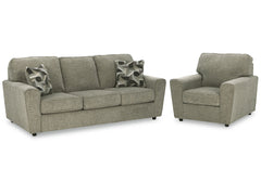 Cascilla Pewter Sofa and Chair - Ornate Home