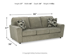 Cascilla Pewter Sofa and Chair - Ornate Home