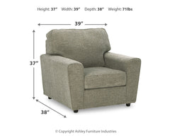 Cascilla Pewter Sofa and Chair - Ornate Home