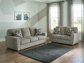 Cascilla Pewter Sofa and Loveseat - Ornate Home