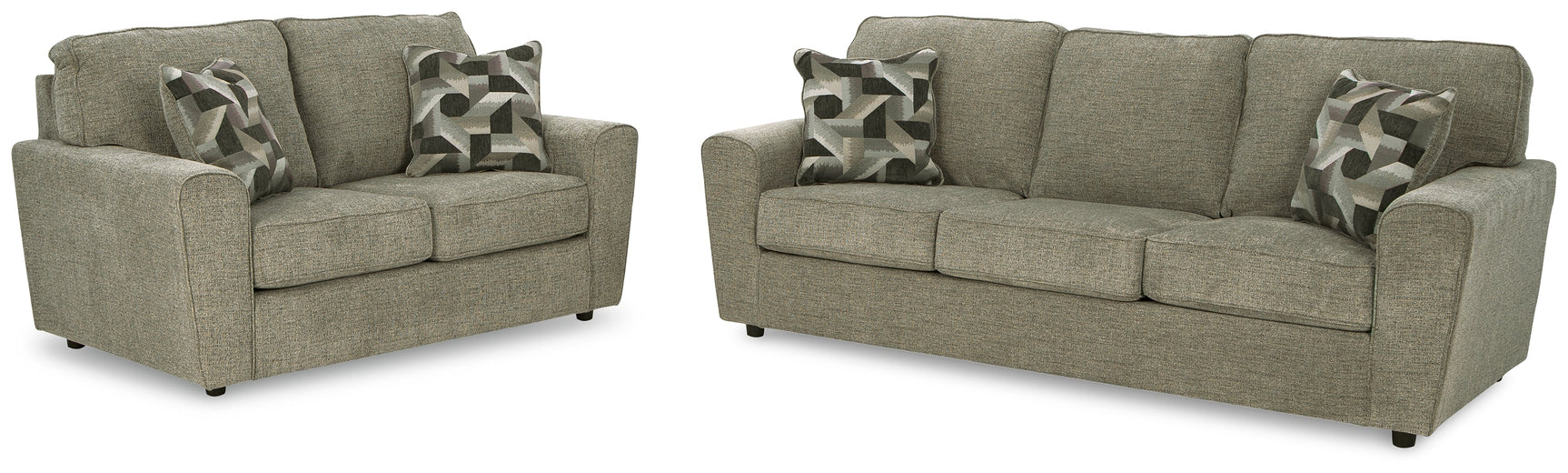 Cascilla Pewter Sofa and Loveseat - Ornate Home