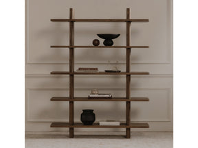 Casey Dark Brown Large Bookcase - Ornate Home