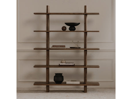 Casey Dark Brown Large Bookcase - Ornate Home