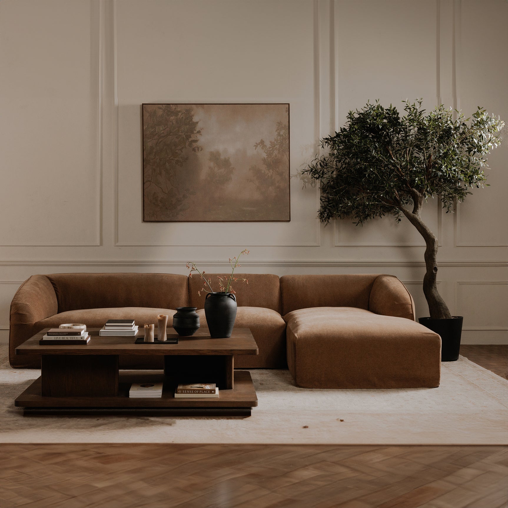 Casey Dark Brown Large Coffee Table - Ornate Home