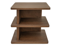 Casey Dark Brown Side Table - Ornate Home