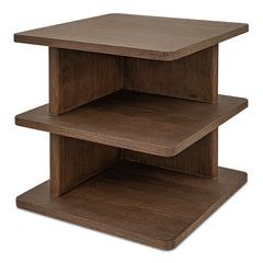 Casey Dark Brown Side Table - Ornate Home