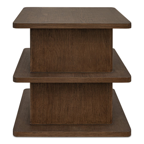 Casey Dark Brown Side Table - Ornate Home