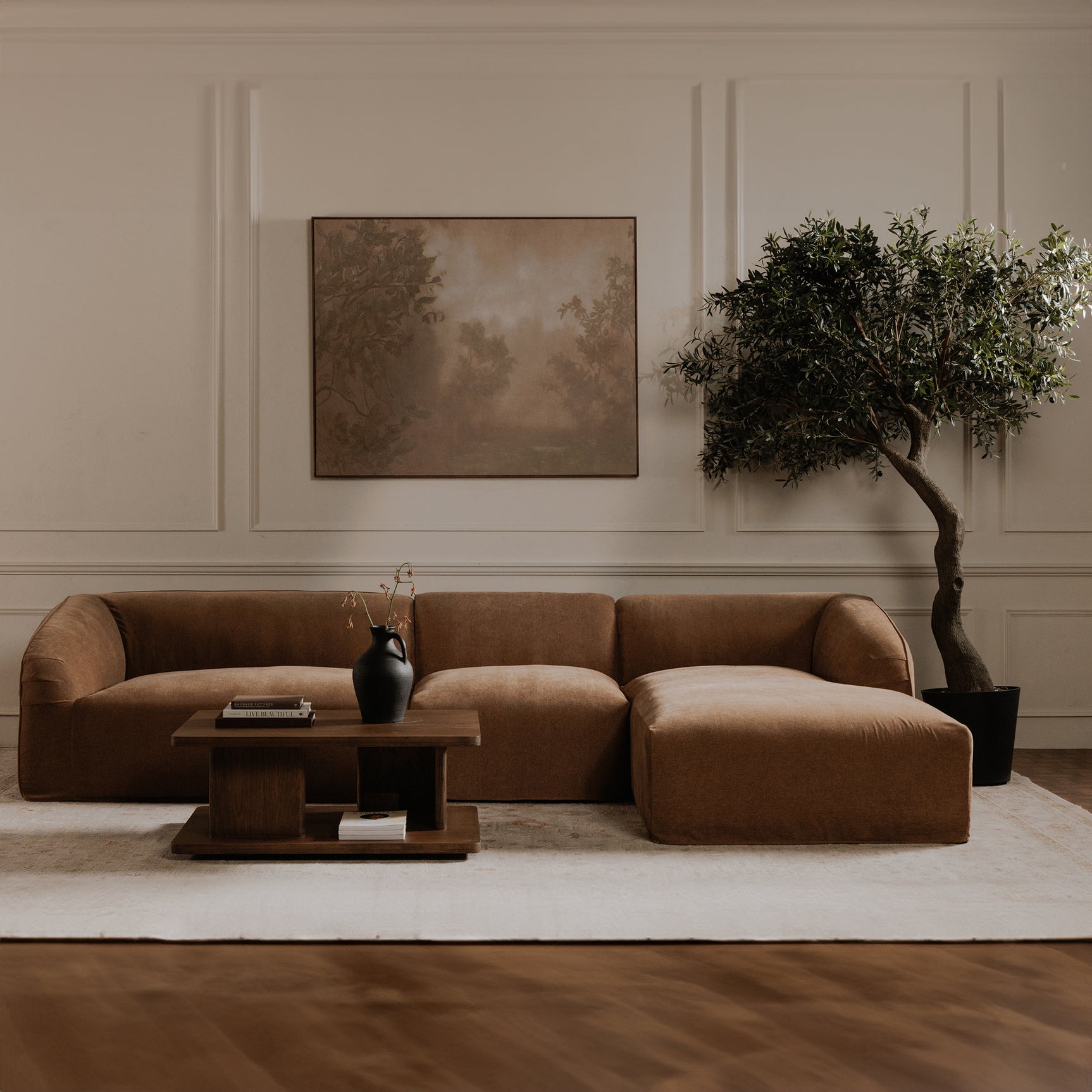 Casey Dark Brown Small Coffee Table - Ornate Home