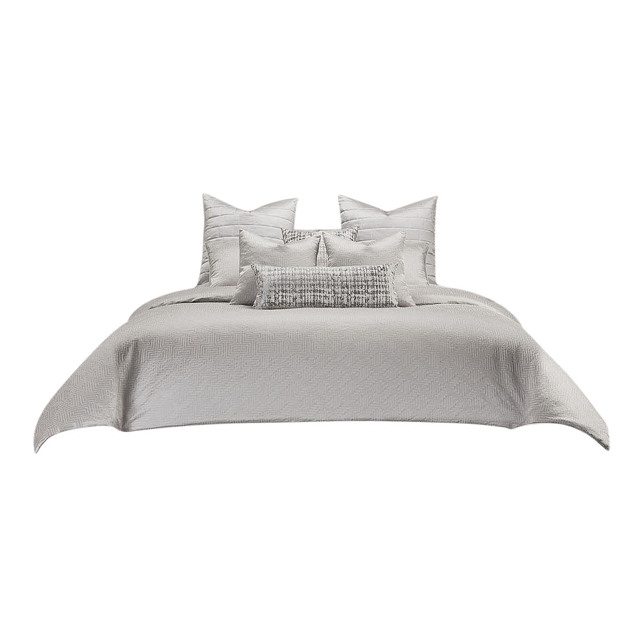 Casey Platinum Comforter Set - Ornate Home