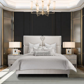 Casey Platinum Comforter Set - Ornate Home