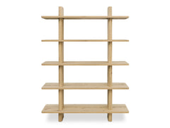 Casey Rustic Oak Large Bookcase - Ornate Home