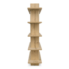 Casey Rustic Oak Large Bookcase - Ornate Home