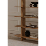 Casey Rustic Oak Large Bookcase - Ornate Home