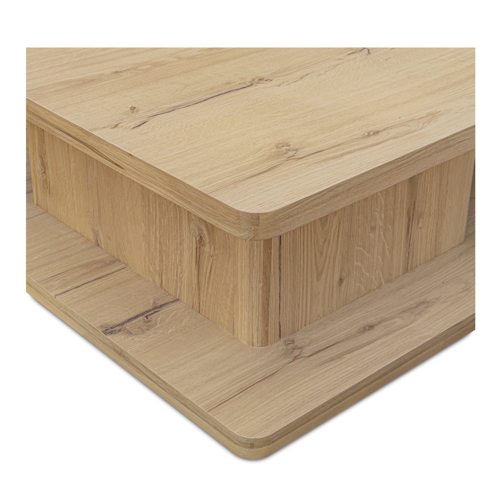 Casey Rustic Oak Large Coffee Table - Ornate Home