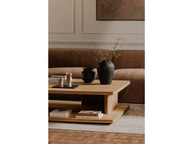 Casey Rustic Oak Large Coffee Table - Ornate Home